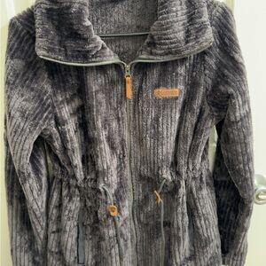 Columbia Women's Plush Gray Teddy Jacket